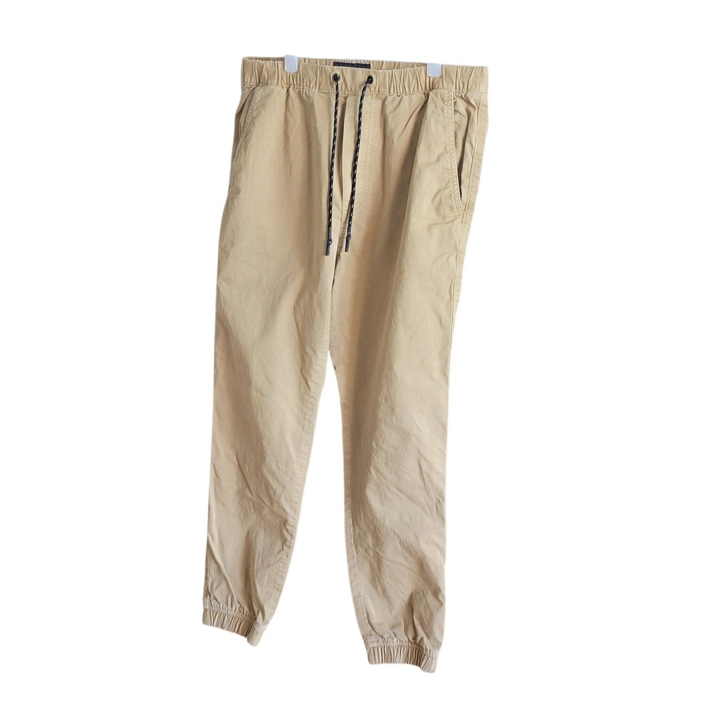 American Eagle Ne(x)t Level Flex Mens Khaki Jogger Pants Size Small Tan